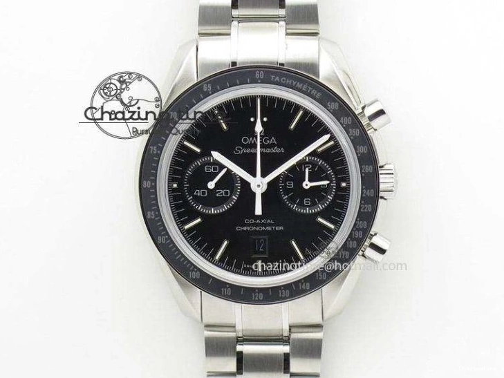 0816 Flexible Seamaster 300M SS OMF 1:1 Best Edition Black Dial Matt Black Ceramic Bezel On SS Bracelet A 8147